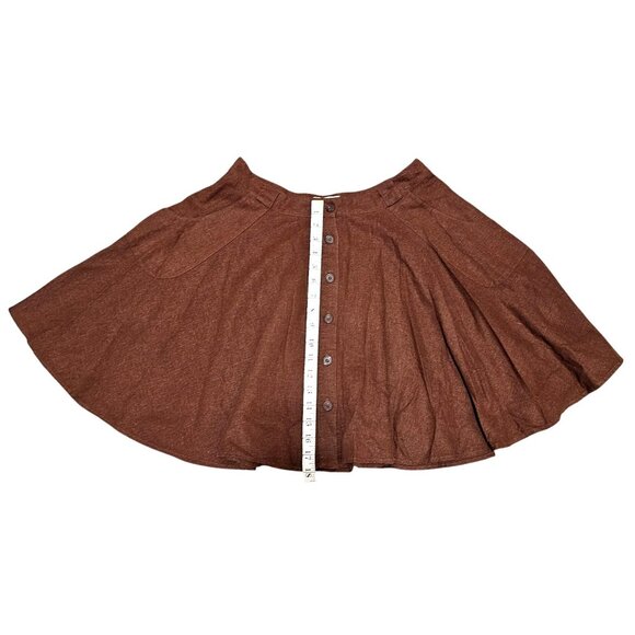 Brown Button-Front Skirt L/G By Boutique XXI - Picture 7 of 8